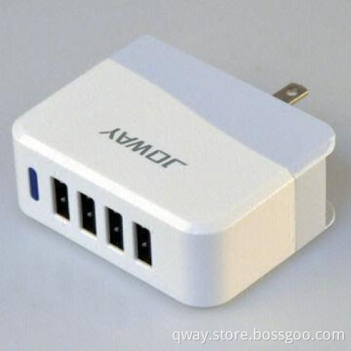 4 USB, AC Charger with 107.6g Net Weight